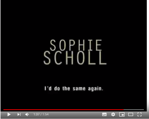 sophie scholl lesson plan